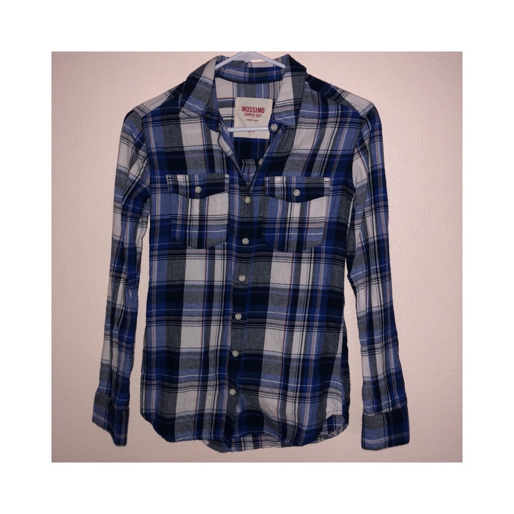 Flannel (Blue and White)